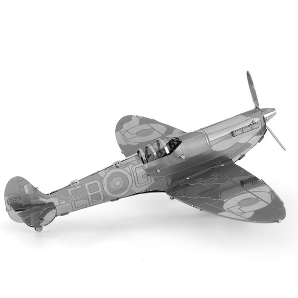 Miniatyrbild 4 av 5: Metal Earth Supermarine Spitfire Luftfarkostmodell med fast vinge Monteringssats