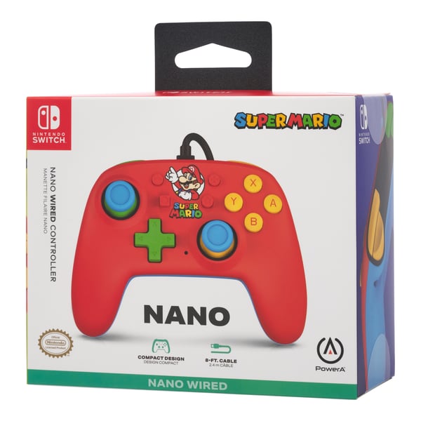 PowerA NSGP0123-01 spil-controller Flerfarvet USB Gamepad Analog Nintendo Switch