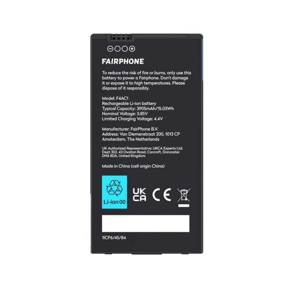 Fairphone erstatningsbatteri til Fairphone 4 (F4BATT-1ZW-WW1)