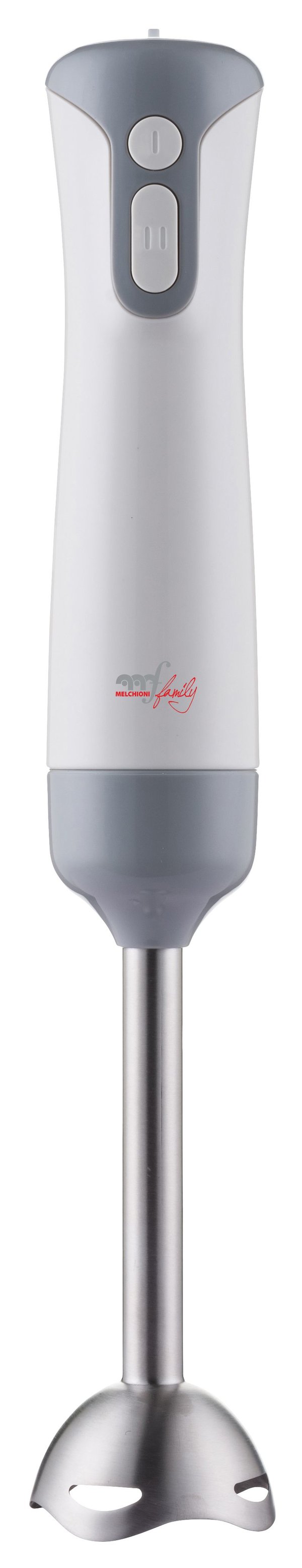 Melchioni Mixxxo Steel 0 L Upotettava sekoitin 400 W Harmaa, Valkoinen