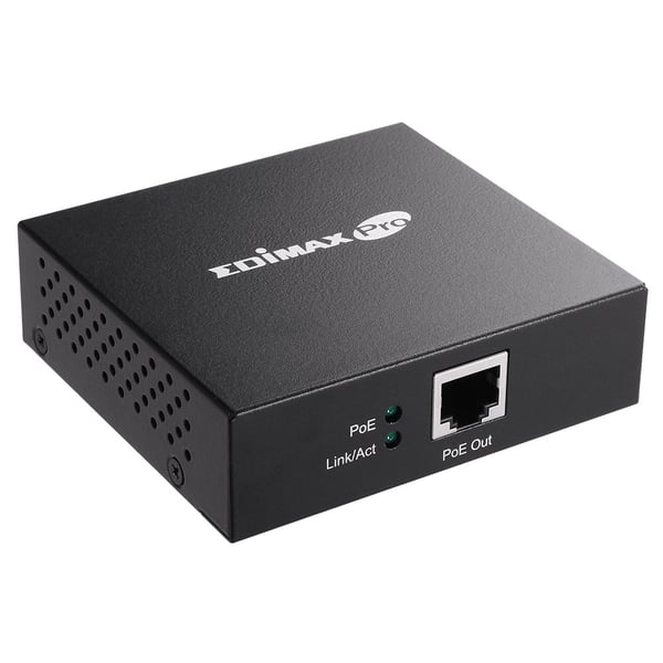 Edimax GP-101ET nätverksförlängare Nätverkssändare Svart 10, 100, 1000 Mbit/s