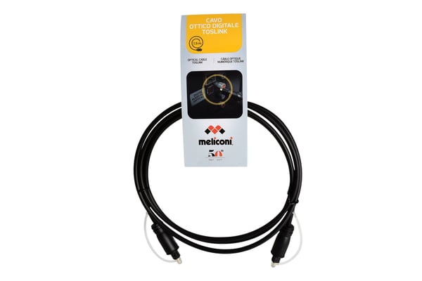 Meliconi 497202 audiokaapeli 1,5 m Toslink Musta