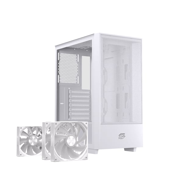 Einarex EXCS-PL-100R-W computeretui Midi Tower Hvid