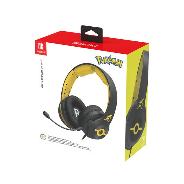 Hori Pikachu Cool Headset Kabel Huvudband Spela Svart, Gul