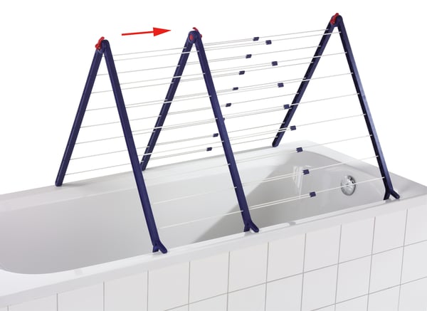 Leifheit Bathtub Dryer Pegasus V Duo Blå, Vit