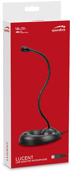 Miniatyrbild 2 av 3: SPEEDLINK SL-800001-BK mikrofoner Svart Bordsmikrofon
