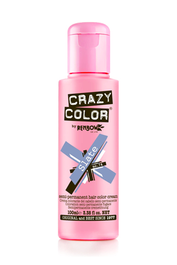 Miniatyrbild 1 av 3: CRAZY COLOR Slate hårfärg Blå 100 ml