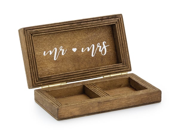 PartyDeco Ring Box Hochzeit Puu