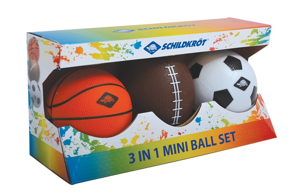 Pikkukuva 5 / 6: Schildkröt Funsports 3 in 1 Mini Balls Set Lasten urheilulelusetti