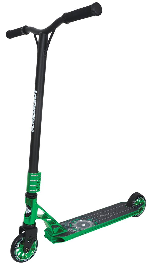 Miniatyrbillede 1 af 7: Schildkröt Funsports Flipwhip Universel Stunt scooter Sort, Grøn