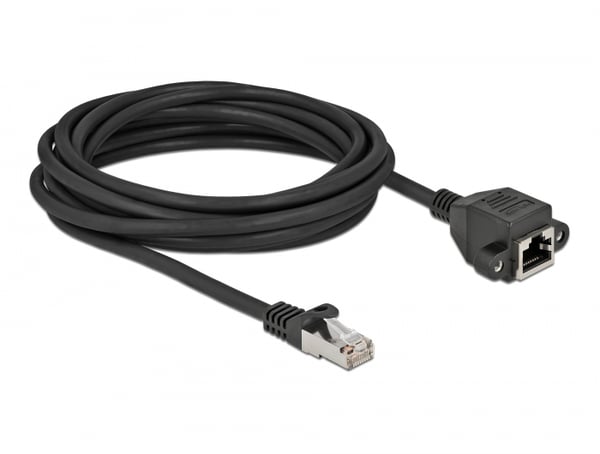 DeLOCK 87005 netværkskabel Sort 5 m Cat6a S/FTP (S-STP)