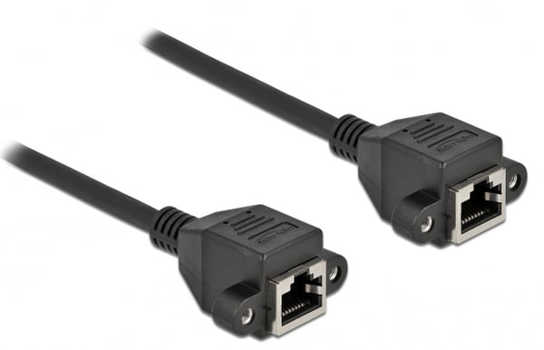 Miniatyrbillede 1 af 3: DeLOCK 87012 netværkskabel Sort 5 m Cat6a S/FTP (S-STP)