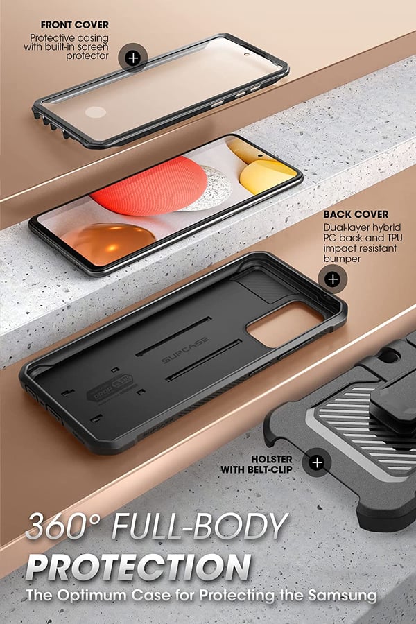 Supcase Unicorn Beetle PRO SUP-Galaxy-A52-4/5G-UBPro-SP-Black mobiltelefon etui 16,5 cm (6.5") Cover Sort