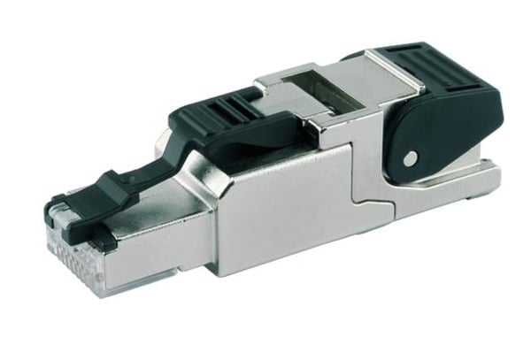Telegärtner J00026A2003 liitinjohto RJ45 Musta, Ruostumaton teräs