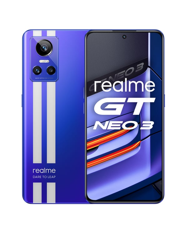 realme GT Neo 3 17 cm (6.7") Dual SIM Android 12 5G USB Type-C 12 GB 256 GB 5000 mAh Blå