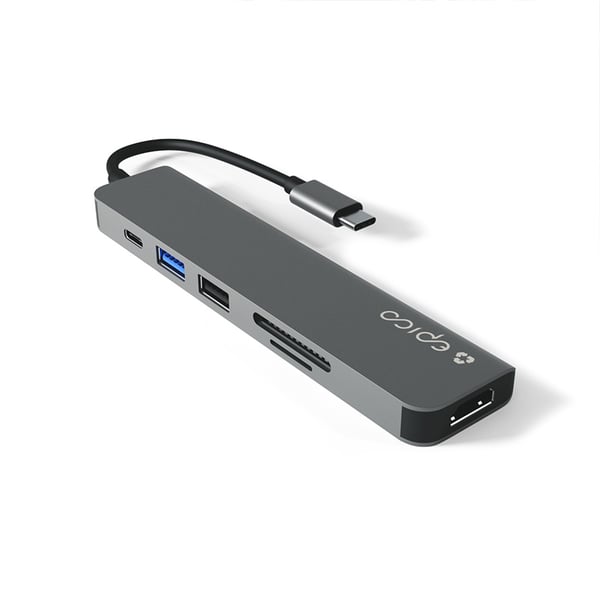 Epico 9915112100080 interface hub USB Type-C Grå
