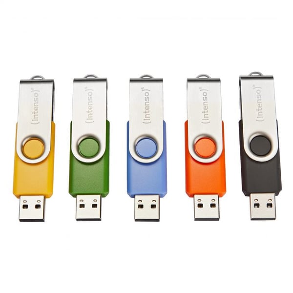 Intenso Basic Line USB-nøgle 32 GB USB Type-A 2.0 Sort, Blå, Grøn, Orange, Gul