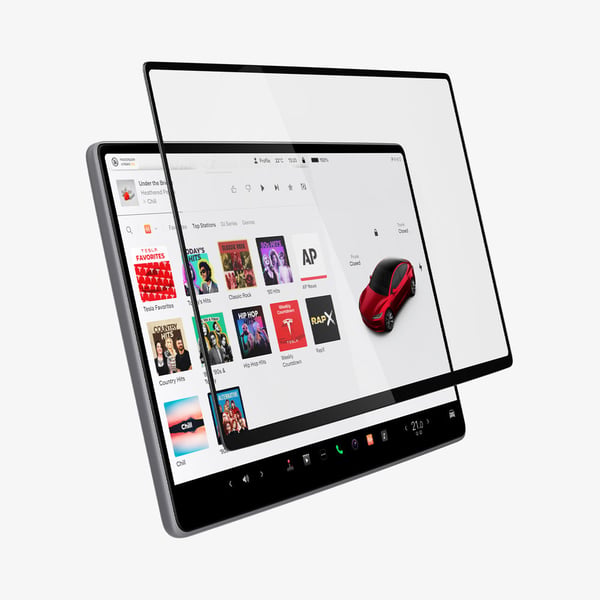 Spigen GLAS.tR EZ Fit Kirkas näytönsuoja Tesla 1 kpl