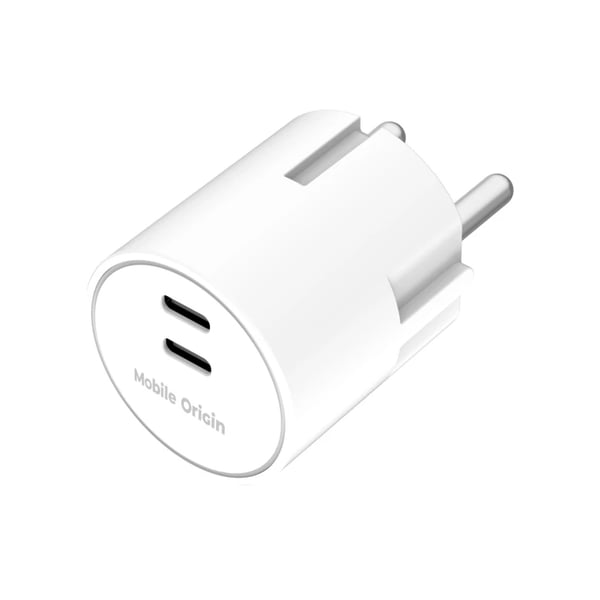 Miniatyrbillede 1 af 7: Mobile Origin MO-PW33-WHT oplader til mobil enhed Smartphone, Tablet, Hovedtelefoner Hvid Vekselstrøm Hurtig opladning Indendørs