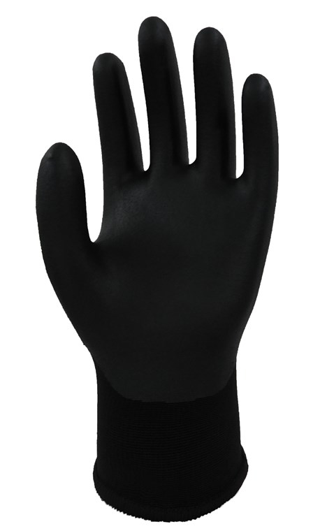 Wonder Grip WG-1855HY Værkstedshandsker Sort, Grøn Nitrilskum, Polyester, Elastan 1 stk