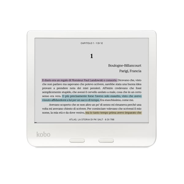 Pikkukuva 3 / 16: Rakuten Kobo Libra Colour e-kirjan lukulaite Kosketusnäyttö 32 GB Wi-Fi Valkoinen