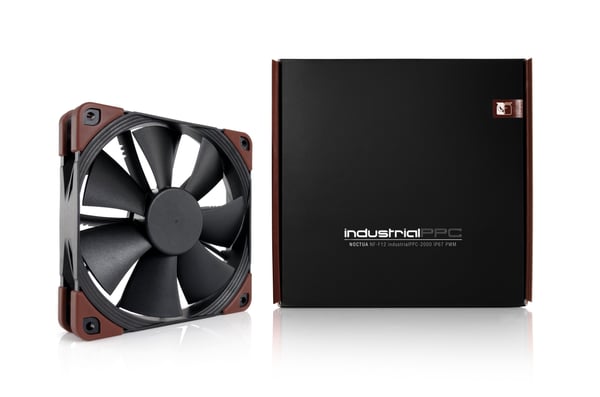 Noctua NF-F12 INDUSTRIALPPC-2000 IP67 PWM Computerkabinet Ventilator 12 cm Sort, Brun