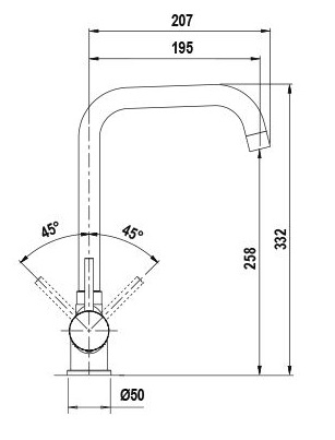 Schock SXTIME13 vandhane Sort