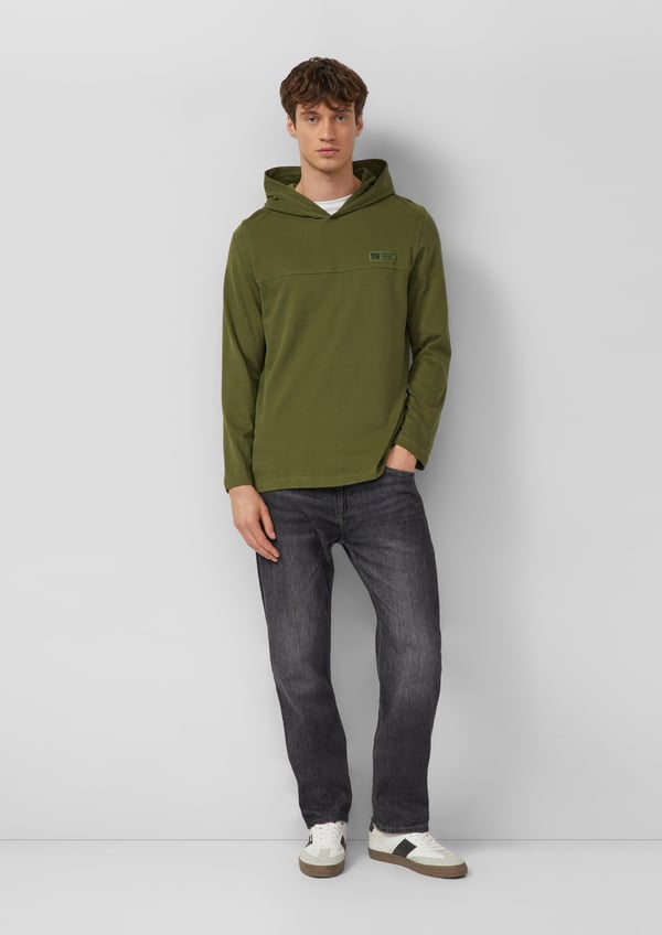 s.Oliver 2172362.7983.3XL skjorta och topp T-tröja Rund ringning Långärmad Bomull