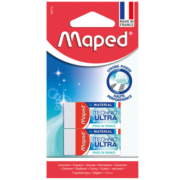 Maped 106712 viskelæder Hvid, Grøn 2 stk