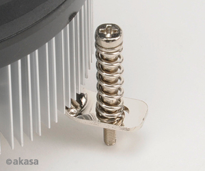 Akasa AK-CCE-7105EP Computerkølesystem Processor Køler 9,2 cm Sort, Sølv