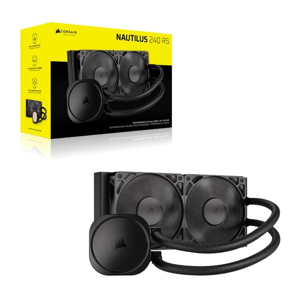Corsair Nautilus 240 RS Emolevy All-in-one-nesteenjäähdytin Musta