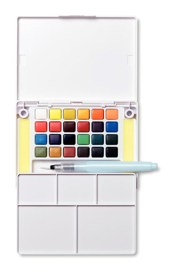 Sakura XNCW-24N vesiohenteinen maali Multi Paletti 24 kpl