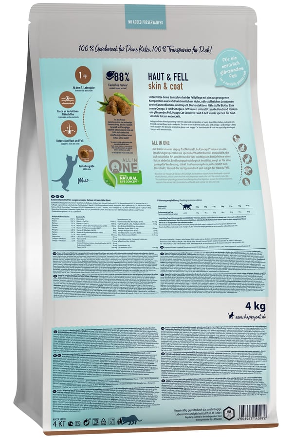 Happy Cat Sensitive Skin & Coat 4 kg