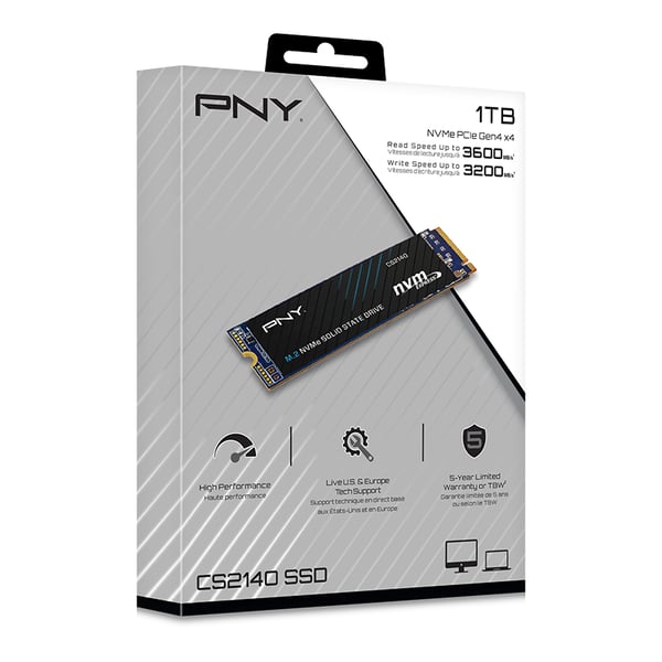 Pikkukuva 2 / 2: PNY CS2140 1 TB M.2 PCI Express 4.0 NVMe 3D NAND