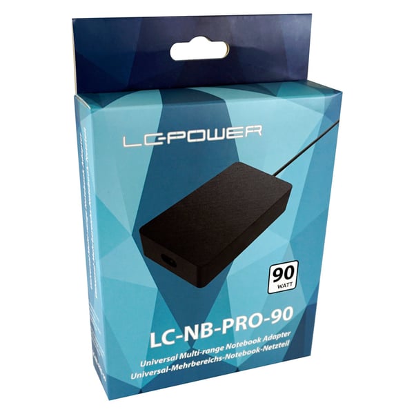 LC-Power LC-NB-PRO-90 eladaptrar inomhus 90 W Svart