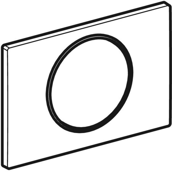 Miniatyrbillede 3 af 4: Geberit 115.758.KM.5 reservedel til toilet Skylleplade Sort, Krom