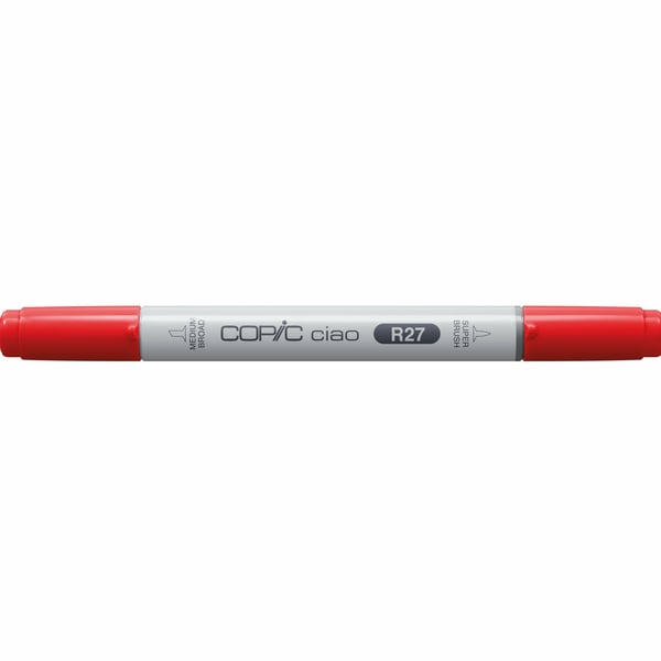 Miniatyrbillede 1 af 3: Copic Ciao speedmarker 1 stk Mejsel/børstespids Rød