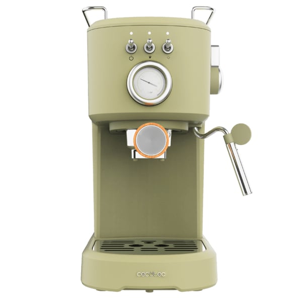 Miniatyrbillede 2 af 6: Cecotec Power Espresso 20 Retro Green Espressomaskine 1,25 L