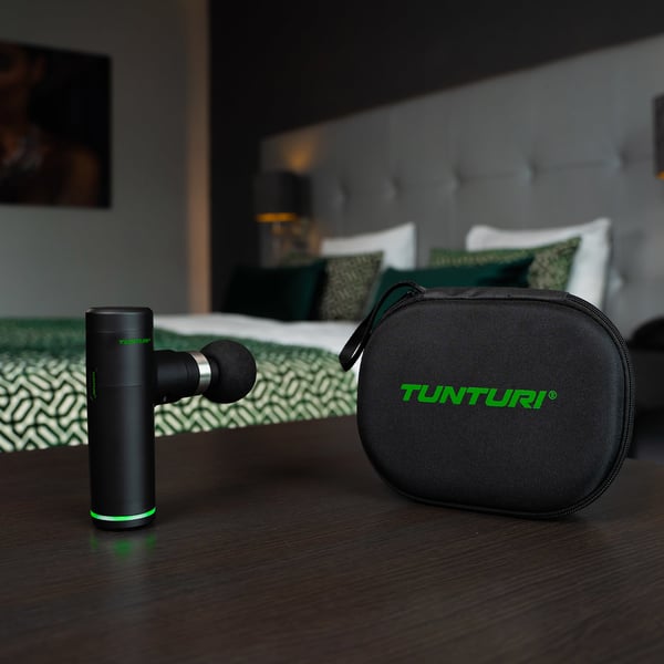 Miniatyrbillede 2 af 9: Tunturi Mini Massage Gun massageapparat Universel Sort