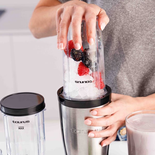 Miniatyrbillede 6 af 15: Taurus Shake & Go 0,5 L Bærbar blender 800 W Sort, Rustfrit stål, Transparent