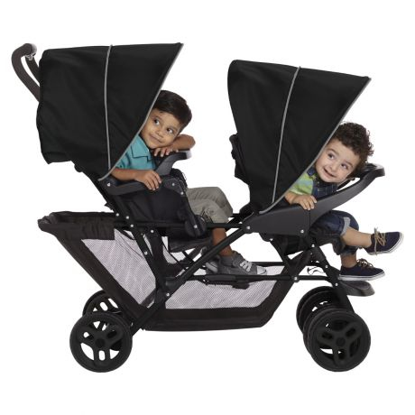 Graco Stadium Duo Tandem-rattaat 2 istuin(ta) Musta
