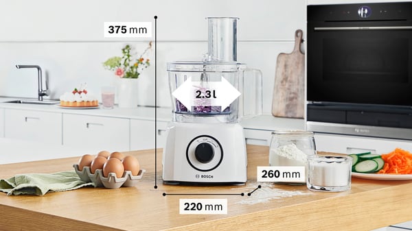 Bosch MCM3230W matberedare 800 W 2,3 l Vit