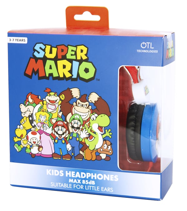 Miniatyrbillede 7 af 8: OTL Technologies Super Mario Hovedtelefoner Ledningsført Headset Musik Sort, Blå, Rød, Hvid