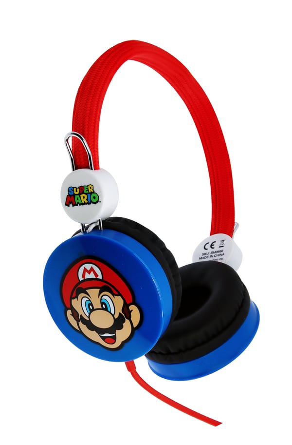 Miniatyrbillede 3 af 8: OTL Technologies Super Mario Hovedtelefoner Ledningsført Headset Musik Sort, Blå, Rød, Hvid