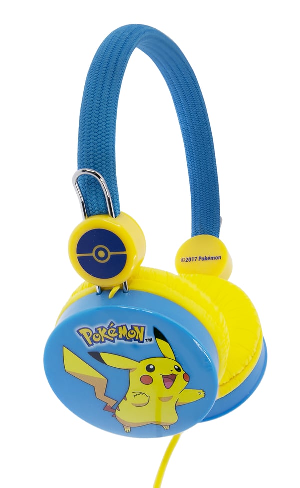 OTL Technologies Pokémon Pikachu Hovedtelefoner Ledningsført Headset Musik Blå, Gul