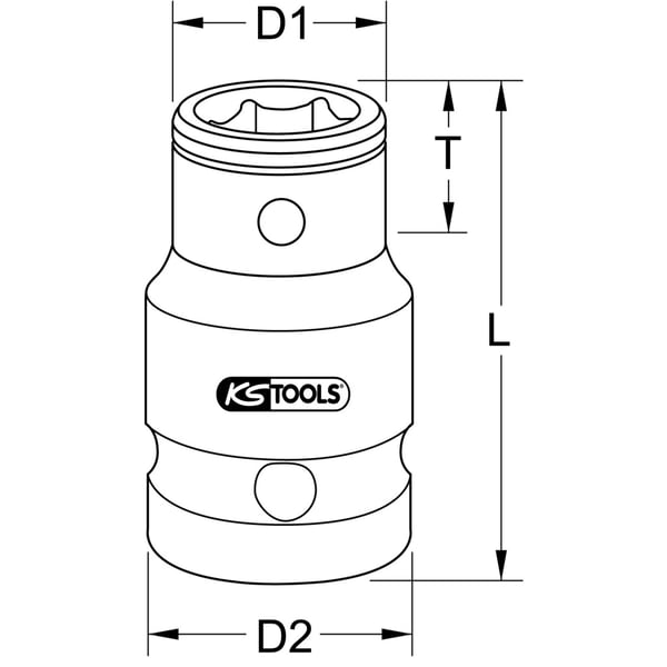 Miniatyrbillede 2 af 2: KS Tools 918.1271 stiksæt Sokkel
