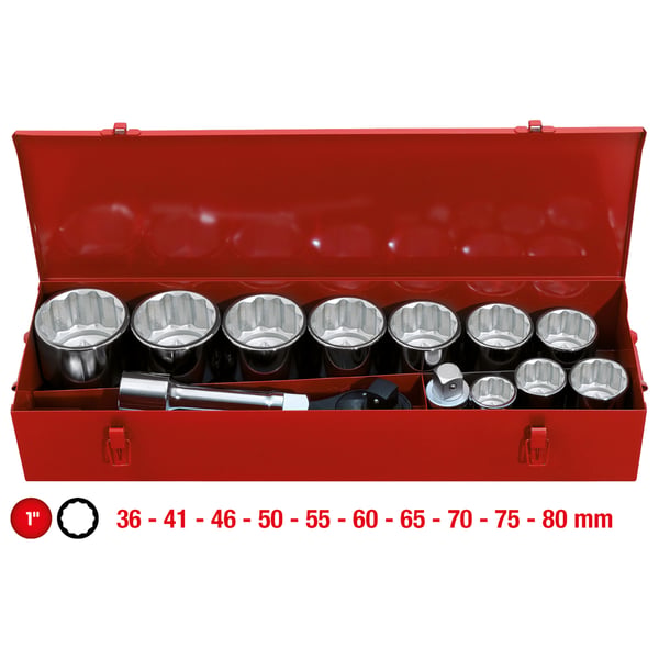 Miniatyrbild 1 av 2: KS Tools 911.0814 hylsnyckelsats Hylssats