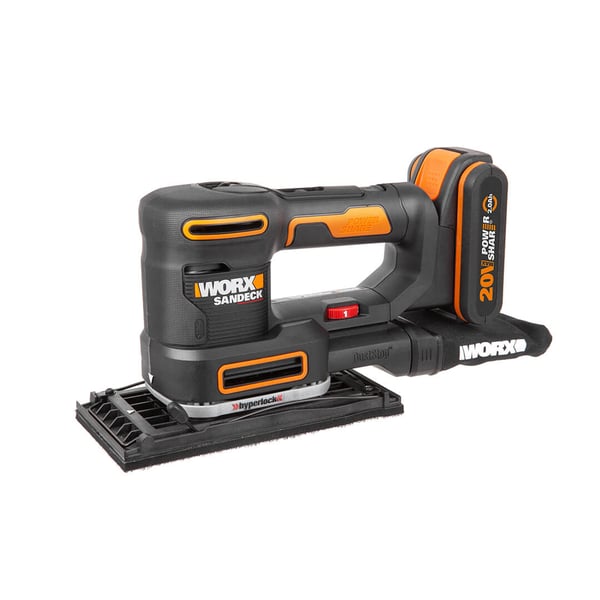 Miniatyrbild 1 av 8: WORX WX820 bärbar slipmaskin 1000 RPM Svart