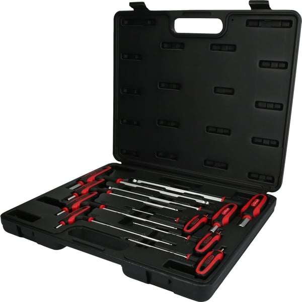 Miniatyrbild 2 av 2: KS Tools 151.8150 insexnyckel Insexnycklar med T-handtag, set 9 styck