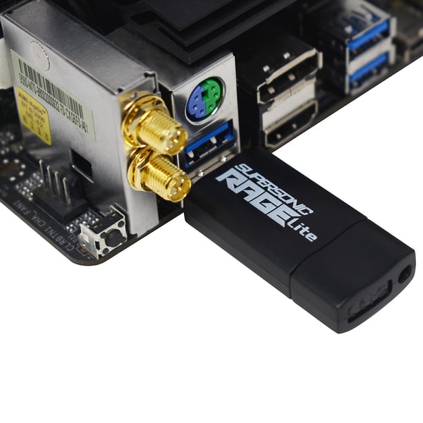 Pikkukuva 2 / 5: Patriot Memory Supersonic Rage Lite USB-muisti 64 GB USB A-tyyppi 3.2 Gen 1 (3.1 Gen 1) Musta, Sininen